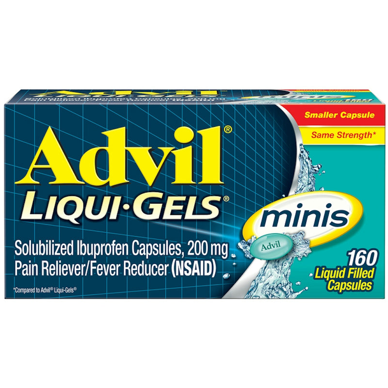 Advil Advil Pain Reliever/Fever Reducer, 200 Mg, Minis, Liquid Filled Capsules Health & Beauty Midnight Blue