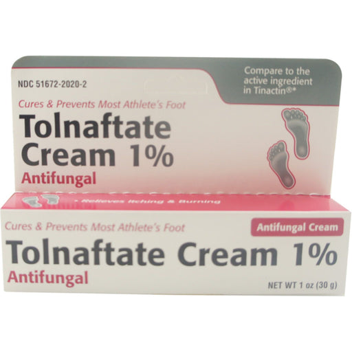 Taro Taro Tolnaftate Antifungal Cream 1%, Maximum Strength, 1 oz (30g) Foot Care Light Gray