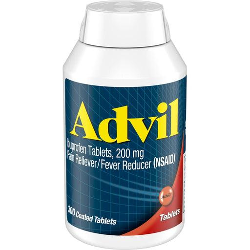 Advil Advil Coated Tablets Pain Reliever And Fever Reducer, Ibuprofen 200mg Medicine & Drugs White Smoke