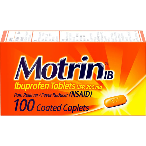 Motrin Motrin IB 200Mg Caplets 100Ct Health & Beauty Orange Red