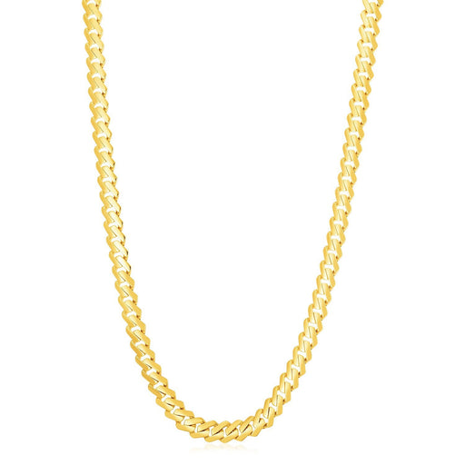 Bids.com 14k Yellow Gold High Polish Modern Lite Edge Chain (8.0mm) Necklaces White Smoke 22 / Yellow Gold