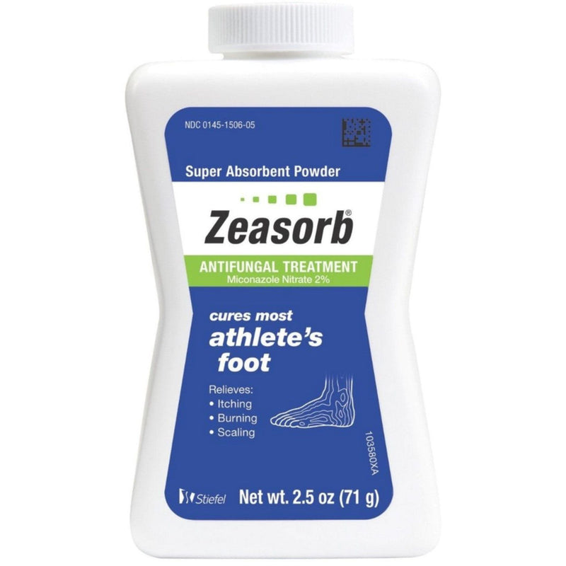 Zeasorb Zeasorb Antifungal Treatment, Super Absorbent Powder 2.5 Oz Personal Care White Smoke