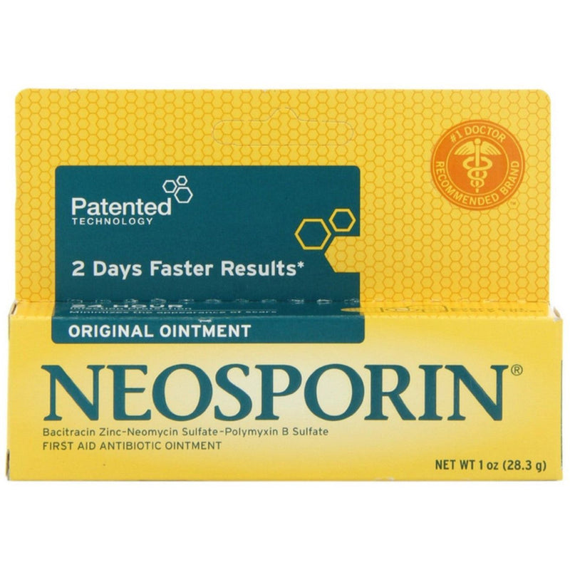 Neosporin Neosporin Ointment, Triple Antibiotic, Original, No Sting 1 Oz First Aid Goldenrod
