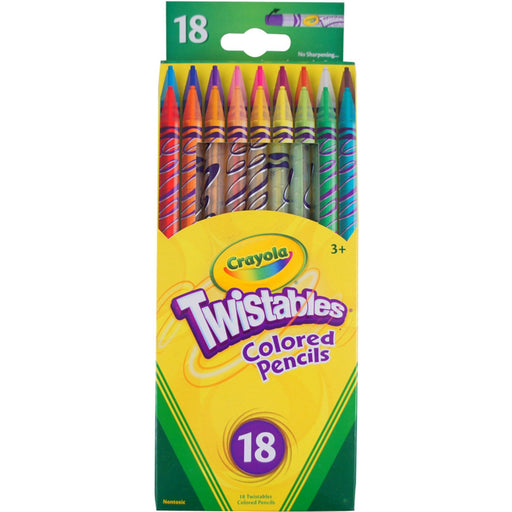 Crayola Crayola Twistables Colored Pencils,18 Assorted Colors/Pack Arts & Crafts Goldenrod