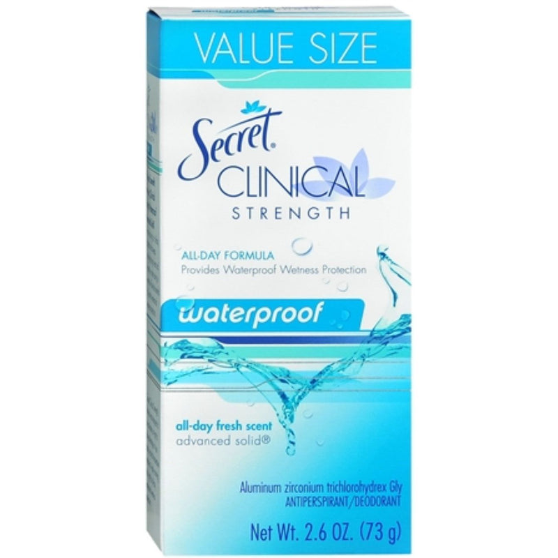 Secret Secret Clinical Strength Soft Solid Antiperspirant And Deodorant - Waterproof - 2.6oz Deodorant Alice Blue