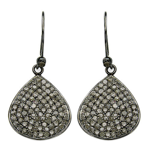 Bids.com 2.61 Carat Genuine Diamond .925 Sterling Silver Earrings Earrings White Smoke