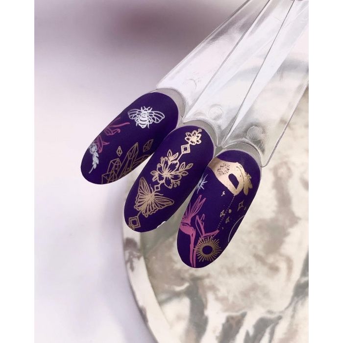nbmsupply DARK 10 STAMPING PLATE  DARK10 Lavender