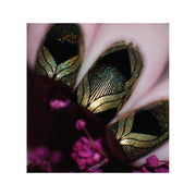 UberChic Beauty Art Deco Glam Stamping Plate Dark Gray