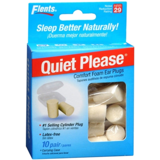 Flents Flents Quiet Please Foam Ear Plugs 10 Pairs Ear Care Deep Sky Blue