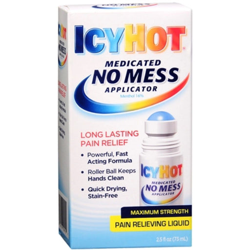 Icy Hot Icy Hot Pain Relief, No Mess, Roll On 2.9 Fl Oz Health & Beauty White Smoke