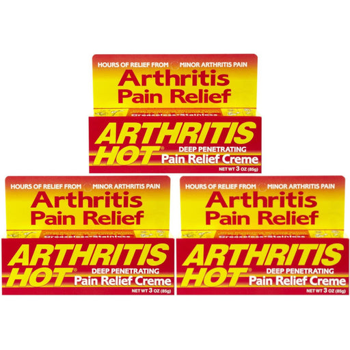 Arthritis Hot Arthritis Hot Deep Penetrating Pain Relief Creme - 3 Oz Health & Beauty White Smoke