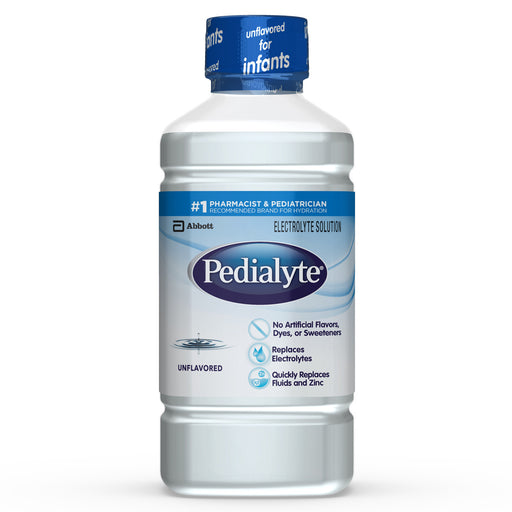 Pedialyte Pedialyte Electrolyte Solution Unflavored 8 Bottles 1 Liter Each Decorative Bottles White Smoke