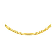 Bids.com 14k Yellow Gold Chain in a Classic Omega Design (4 mm) Necklaces White Smoke 16 / Yellow Gold,18 / Yellow Gold,20 / Yellow Gold