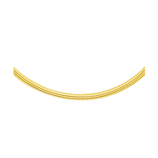 Bids.com 14k Yellow Gold Chain in a Classic Omega Design (4 mm) Necklaces White Smoke 16 / Yellow Gold,18 / Yellow Gold,20 / Yellow Gold