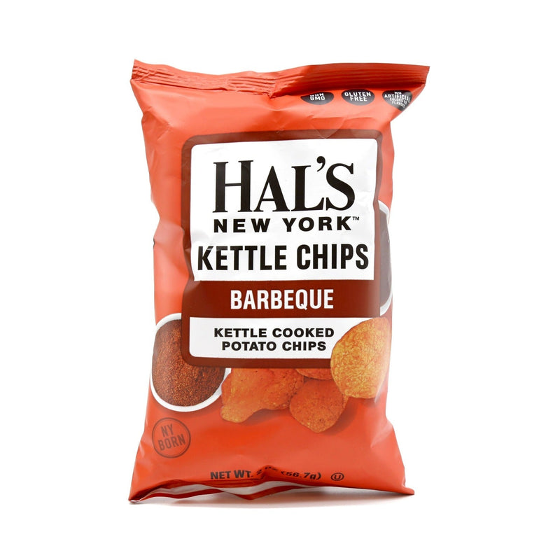 Hals New York Hals New York Barbeque Kettle Cooked Potato Chips, 2 Oz Chips White Smoke