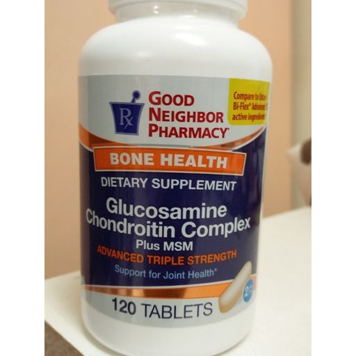 Good Neighbor Pharmacy Good Neighbor Pharmacy GNP Glucosamine Chondroitin Complex Plus MSM 120 Tablets Fitness & Nutrition Antique White
