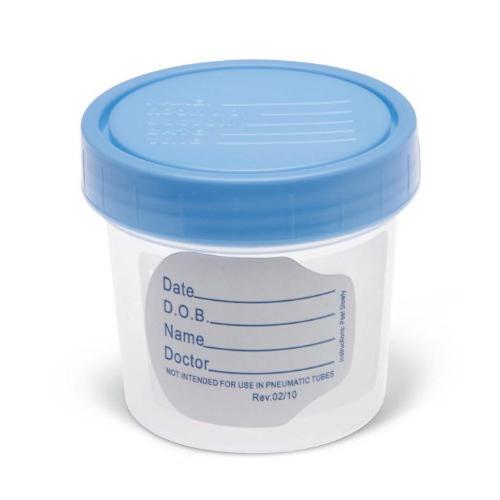 0 Specimen Container, Sterile – 4 Oz Medical White Smoke