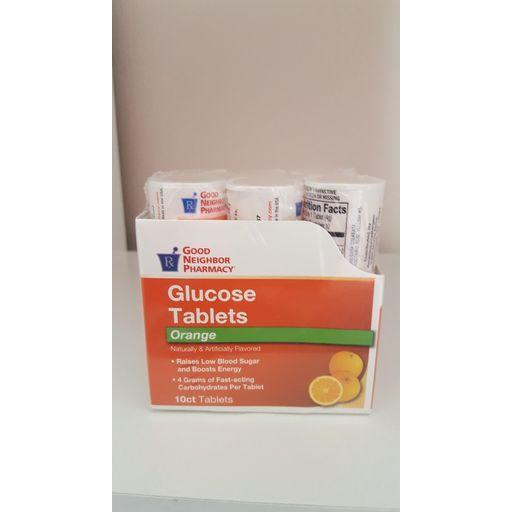 Trividia Health Trividia Health Good Neighbor Pharmacy Glucose Orange Tablets 6x10ct Medicine Cabinets Dark Gray