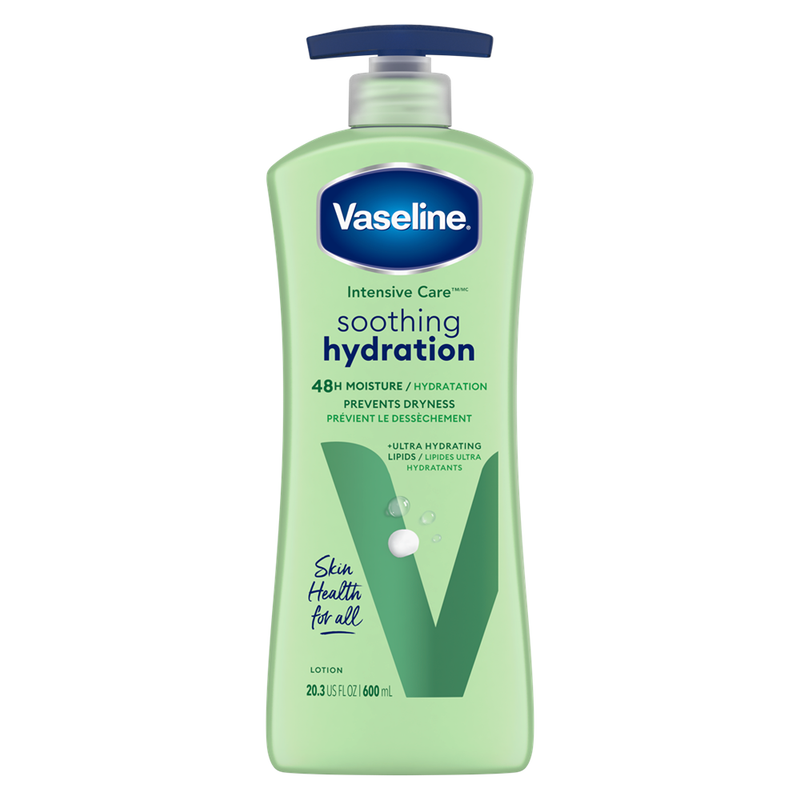 Vaseline Vaseline Intensive Care Soothing Hydration Body Lotion, Aloe, 20.3 Oz Lotion & Moisturizer Gray