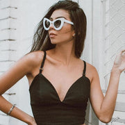 zeroUV Retro Mod Super Trendy Women's Fashion Cat Eye Sunglasses 9233 Sunglasses Light Gray Black,Tortoise,Red,White,Tortoise Grey Fade,Creme Tortoise