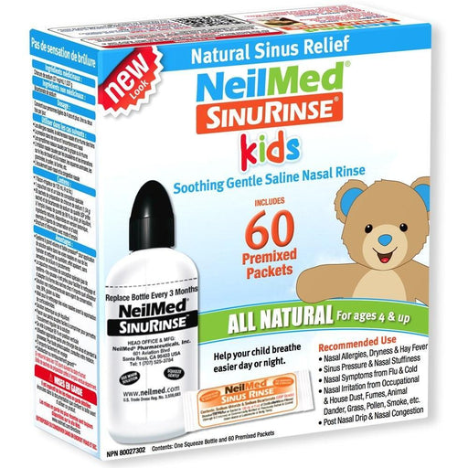 NeilMed NeilMed Sinus Rinse Kit Pediatric - 60 Premixed Packets Health Care White Smoke