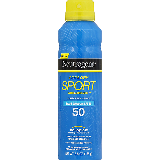 Neutrogena Neutrogena CoolDry Sport Sunscreen Spray SPF 50 – 5.5 Oz Health & Beauty Steel Blue