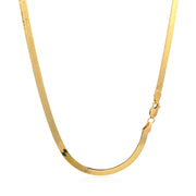Bids.com 4.0mm 14k Yellow Gold Super Flex Herringbone Chain Necklaces White Smoke 16 / Yellow Gold,18 / Yellow Gold,20 / Yellow Gold,24 / Yellow Gold