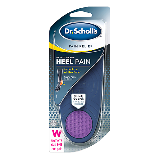 Dr. Scholl's Dr. Scholl's Pain Relief Orthotics, For Heel Pain, Women's Size 5-12 Personal Care White Smoke