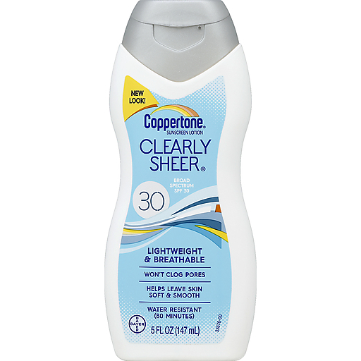 Coppertone Coppertone Sunscreen Lotion Clearly Sheer Broad Spectrum SPF 30 Skin Care Lavender