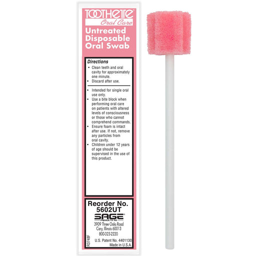 Toothette Toothette Disposable Oral Swab Oral Care White Smoke