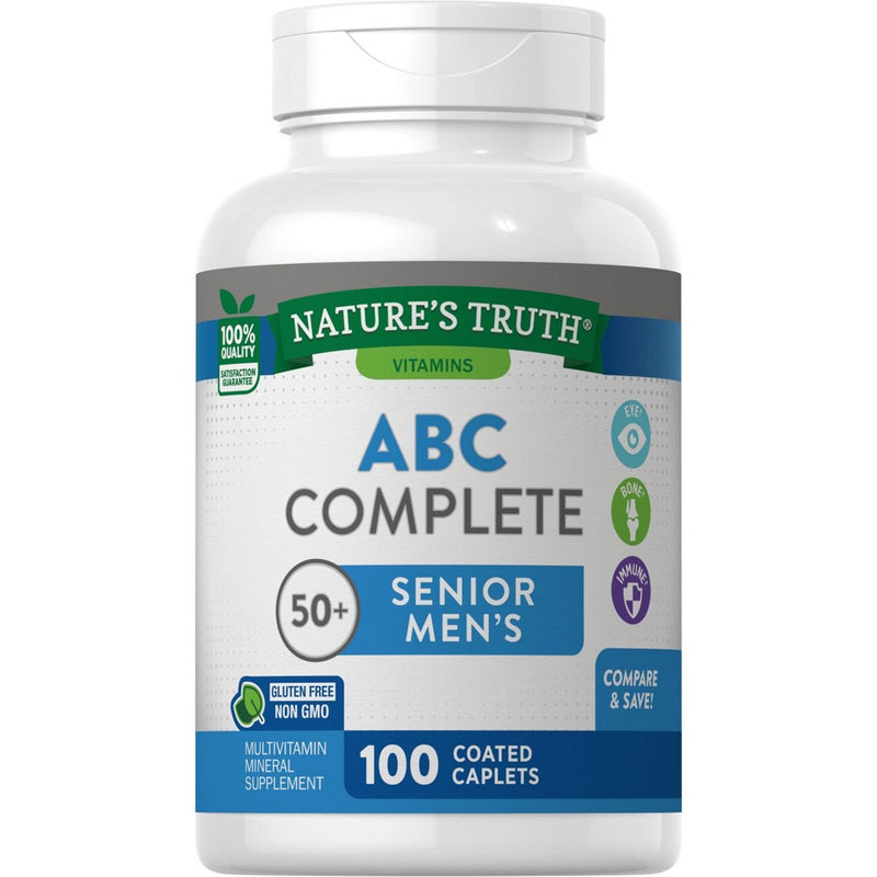 Nature's Truth Nature's Truth ABC Complete Senior Men's Multivitamin Vitamins & Supplements White Smoke
