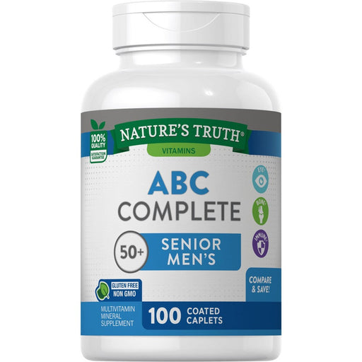 Nature's Truth Nature's Truth ABC Complete Senior Men's Multivitamin Vitamins & Supplements White Smoke