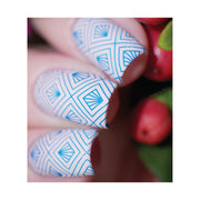 UberChic Beauty Art Deco Glam Stamping Plate Gray