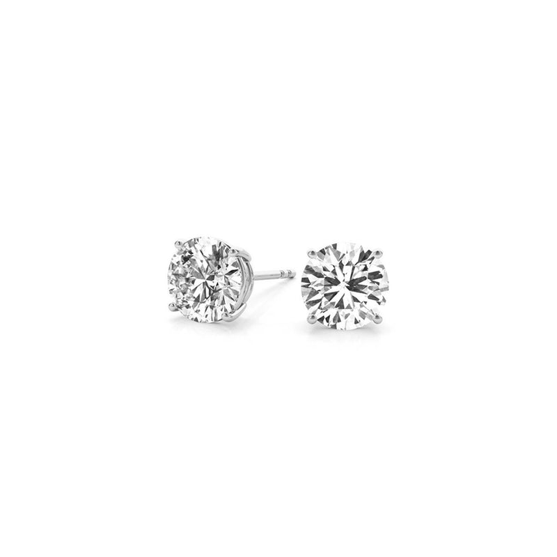 Bids.com 2 cttw Certified IGI Lab Grown Round Diamond Stud Earrings 14k White Gold (G/VS2) Earrings White Smoke White Gold