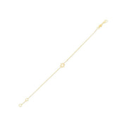 Bids.com 14k Yellow Gold Star of David Bracelet Bracelets White Smoke 7 / Yellow Gold
