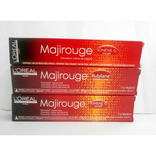 0 LOREAL MajiRouge Permanent Creme Hair Color With Ionene G ~ 1.7 Fl. Oz Hair Color White Smoke