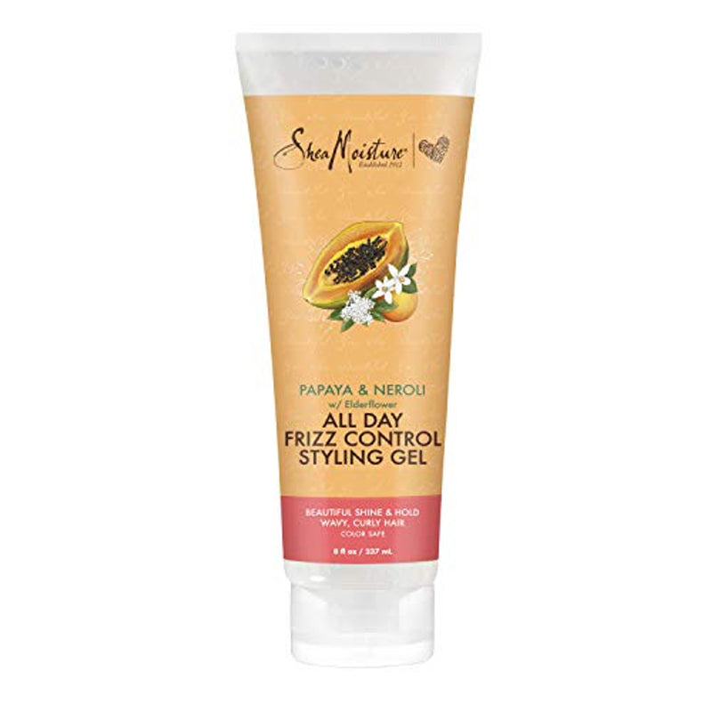 Shea Moisture Shea Moisture All Day Frizz Control Styling Gel Papaya & Neroli, 8 Fl Oz Hair Care White Smoke