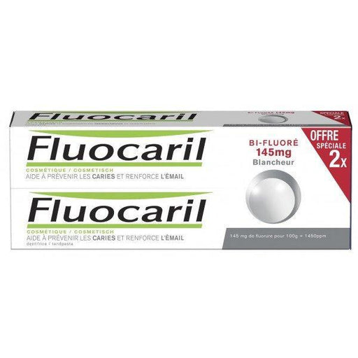 Fluocaril Fluocaril Dentifrice 2x75 Ml Bi-fluoré 145mg Blancheur Cosmetics White Smoke