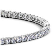 Bids.com Lab Grown Round Diamond Tennis Bracelet in 14k White Gold (3 cctw F/G  VS2/SI1) Bracelets White Smoke 7 / White Gold