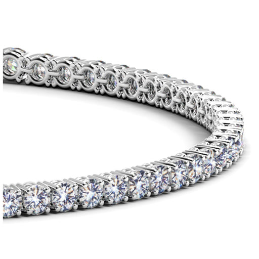 Bids.com Lab Grown Round Diamond Tennis Bracelet in 14k White Gold (3 cctw F/G  VS2/SI1) Bracelets White Smoke 7 / White Gold