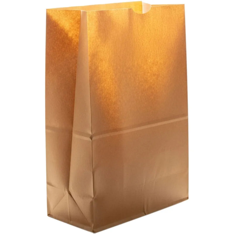 Leader Leader Paper Flat Botton Sack 12x7x17In.500 Ct Bread Boxes & Bags Chocolate