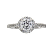 Bids.com Cubic Zirconium Ring Sterling Silver Rings White Smoke 6.0