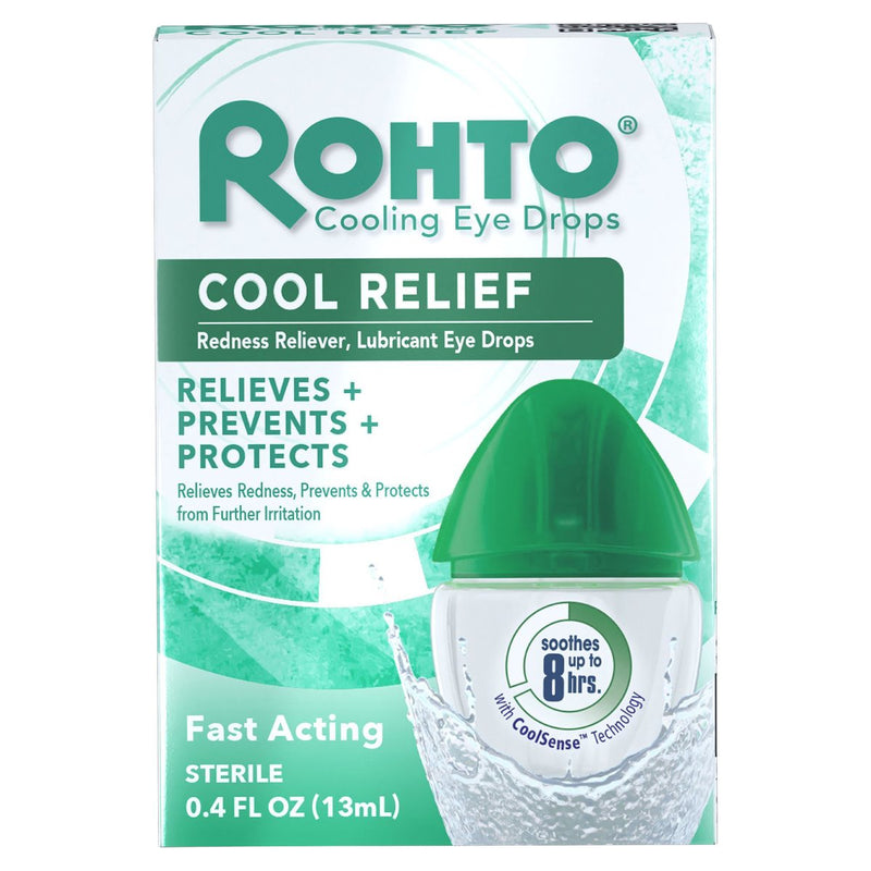 Rohto Rohto Cool Relief Eye Drops  0.4 Fl Oz Personal Care Alice Blue