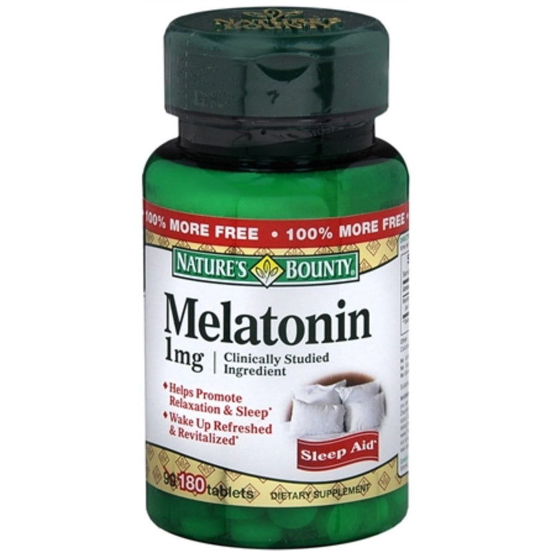 Nature's Bounty Nature's Bounty Dietary Tablets And Sleep Aid Melatonin 1 Mg Vitamins & Supplements White Smoke