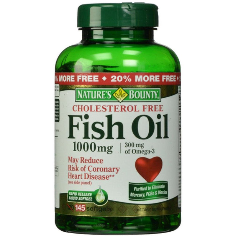 Nature's Bounty Nature's Bounty Omega-3 Fish Oil 1000mg, Heart Health Support, 135 Rapid Release Softgels Vitamins & Supplements White Smoke