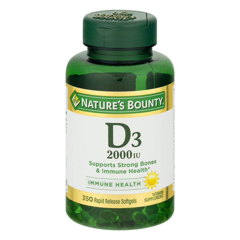 Nature's Bounty Nature's Bounty Vitamin D3, 50 Mcg, Rapid Release Softgels Vitamins & Supplements Lavender