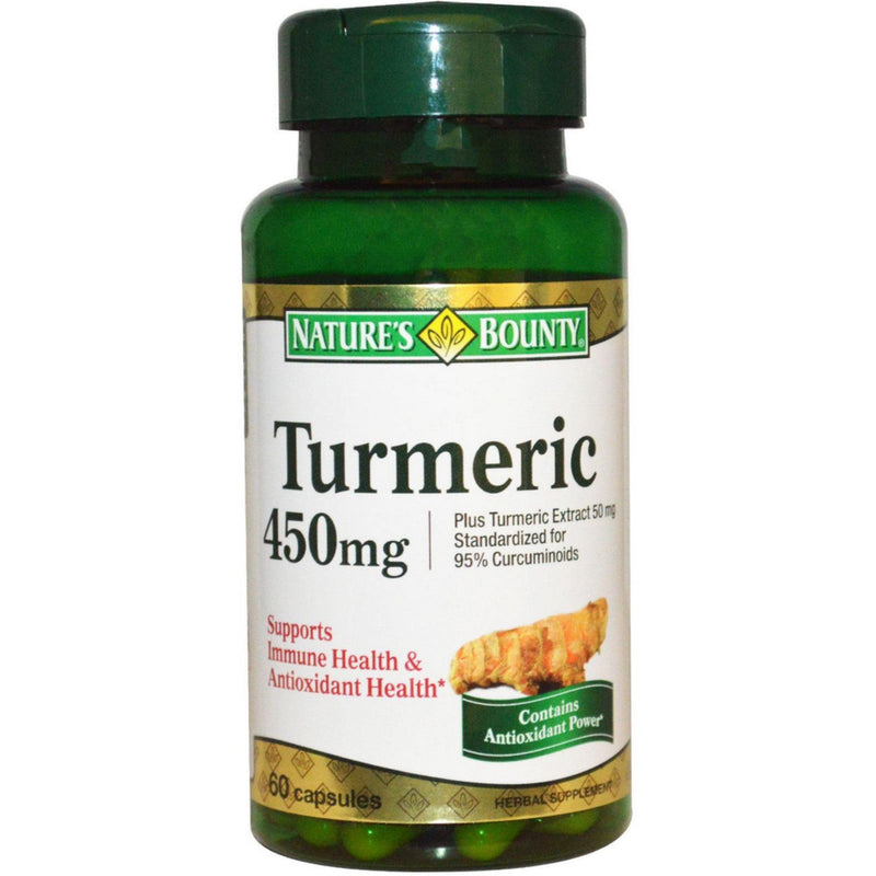 Nature's Bounty Nature's Bounty Herbal Health Turmeric Capsules, 450 Mg Vitamins & Supplements White Smoke
