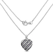 Bids.com 1.30 Carat Genuine Tanzanite and White Topaz .925 Sterling Silver Pendant Pendants White Smoke