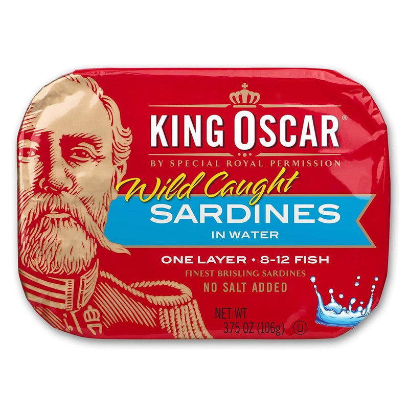King Oscar King Oscar Wild Caught Brisling Sardines In Pure Spring Water, 3 Spring Water Firebrick