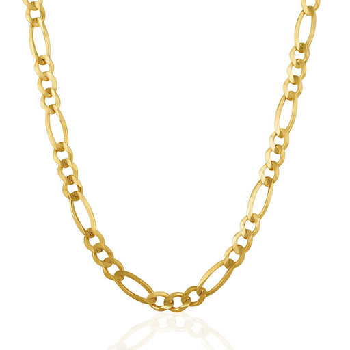Bids.com 6.0mm 14k Yellow Gold Solid Figaro Chain Necklaces White Smoke 20 / Yellow Gold,22 / Yellow Gold,24 / Yellow Gold,30 / Yellow Gold,One / Yellow Gold